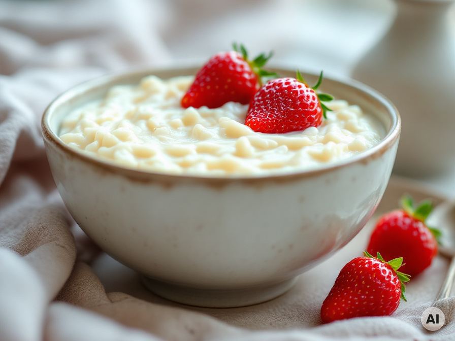 Milchreis mit Erdbeeren Rezept