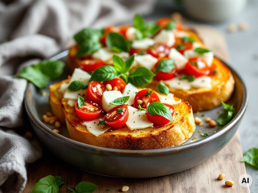 Tomate Mozzarella Bruschetta Rezept