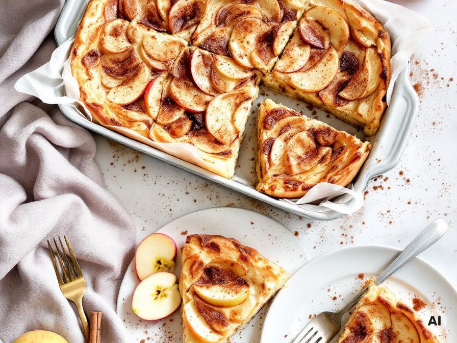 Ofenpfannkuchen vom Blech mit Äpfeln, Kirschen oder Gemüse – Rezept