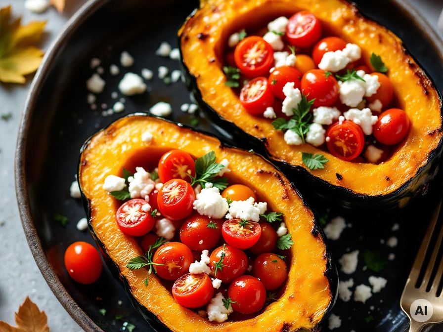 Ofenkürbis mit Feta Rezept