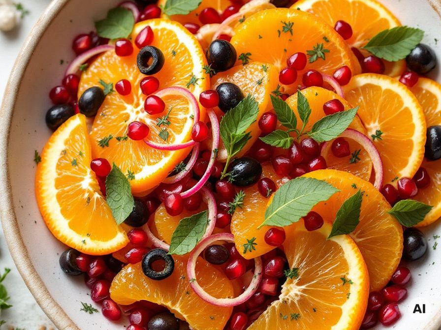 Orangen-Zwiebel-Salat Rezept
