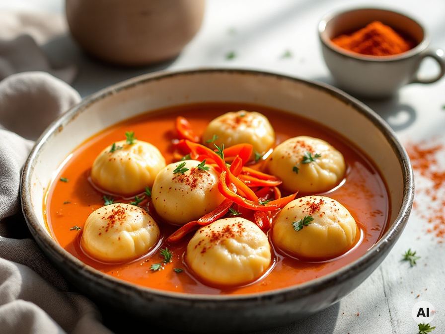 Paprikahähnchen mit Serviettenknödel Rezept