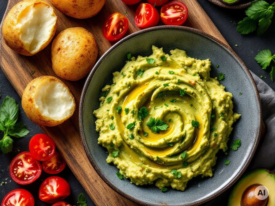 Pellkartoffeln mit Guacamole – Rezept