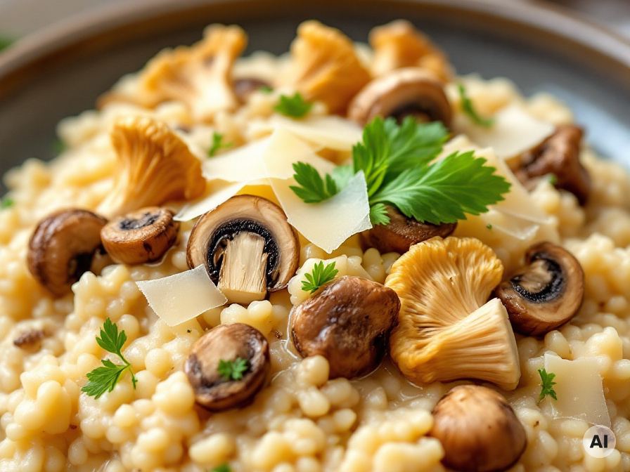 Pilzrisotto mit getrockneten Pilzen Rezept