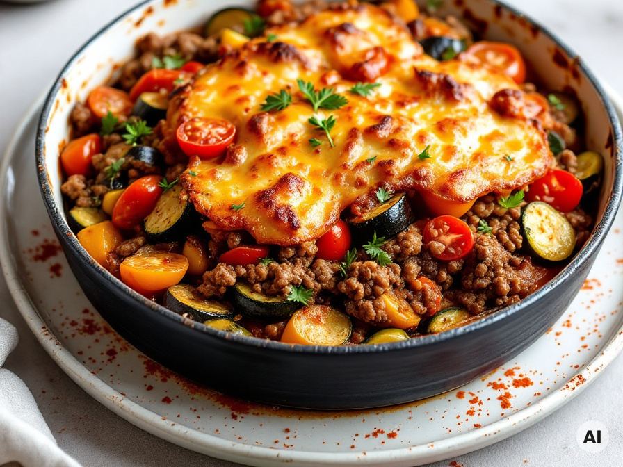 Ratatouille mit Hackfleisch – Rezept