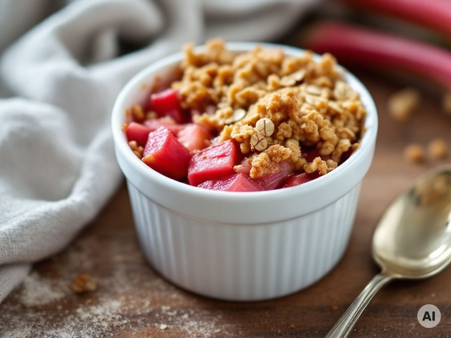 Rhabarber Crumble – Rezept