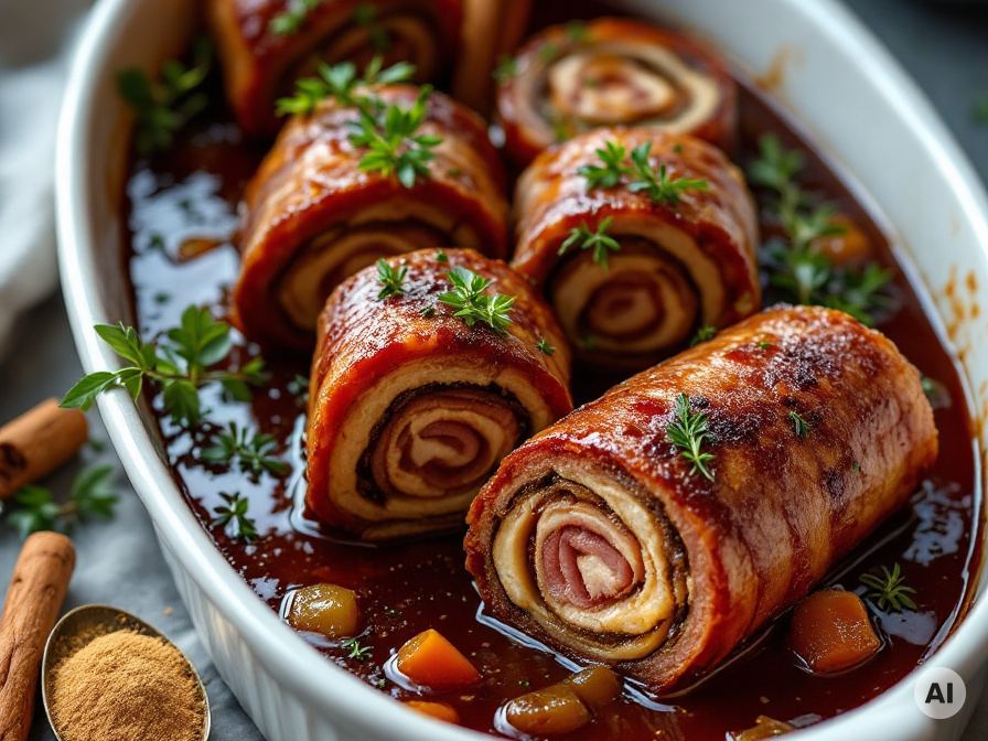 Rouladen – Klassische Rinderrouladen im Backofen – Rezept