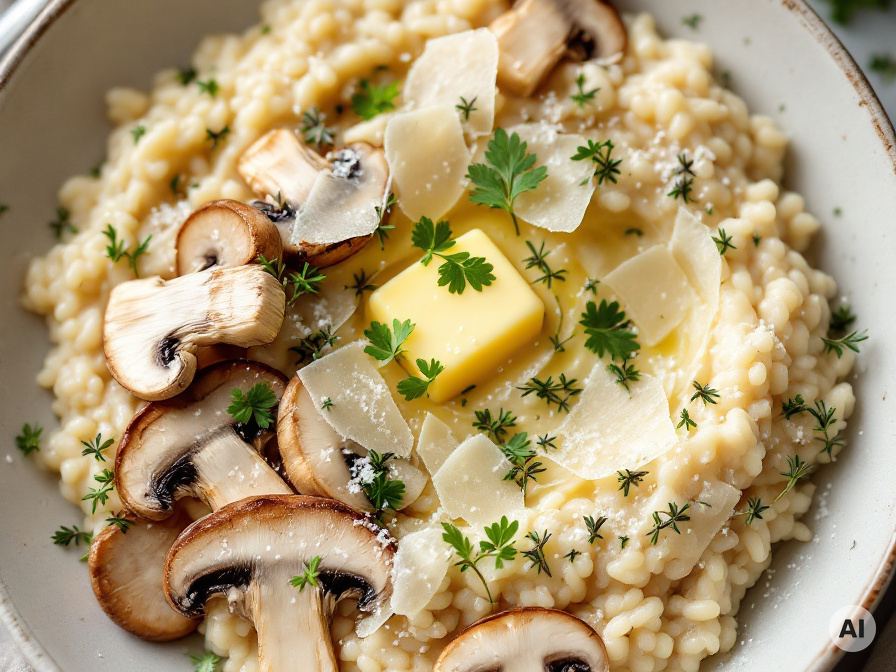 Risotto mit Pilzen und Thymian Rezept