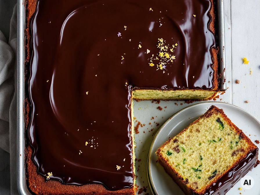 Saftiger Zucchini Schoko Kuchen Rezept