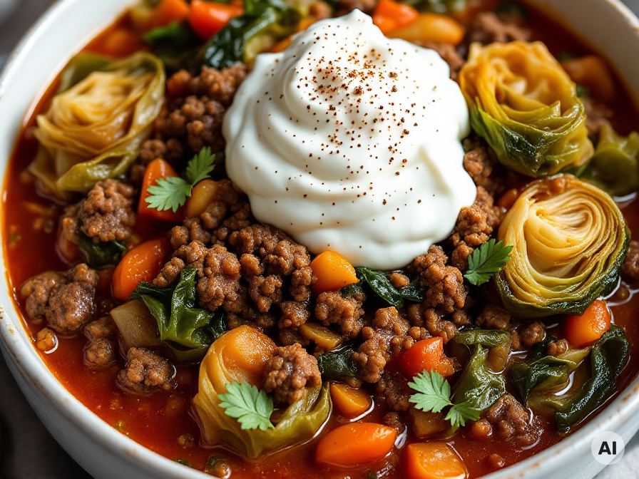 Schichtkohl-Hack-Topf Rezept