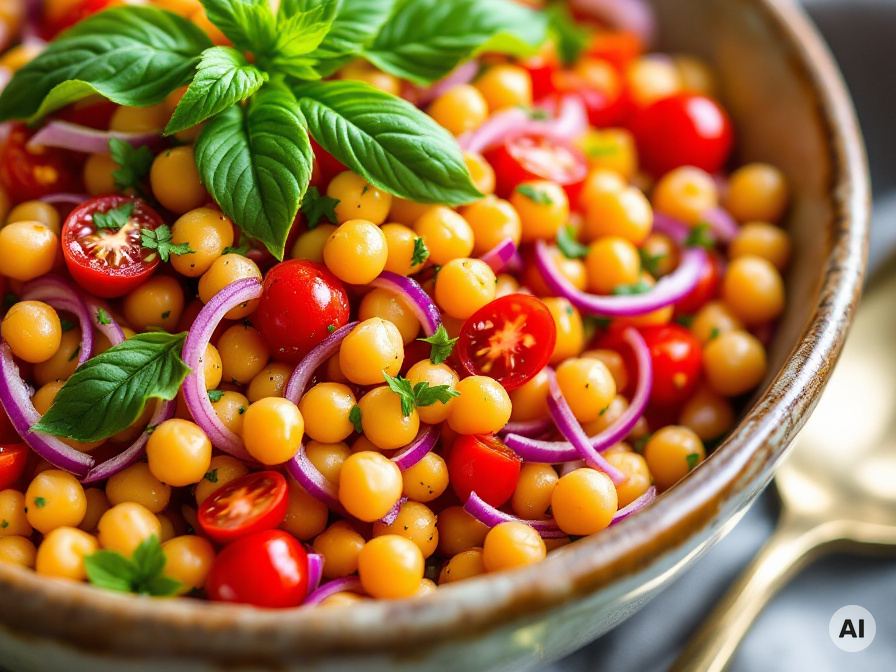 Veganer Kichererbsen Salat – Rezept