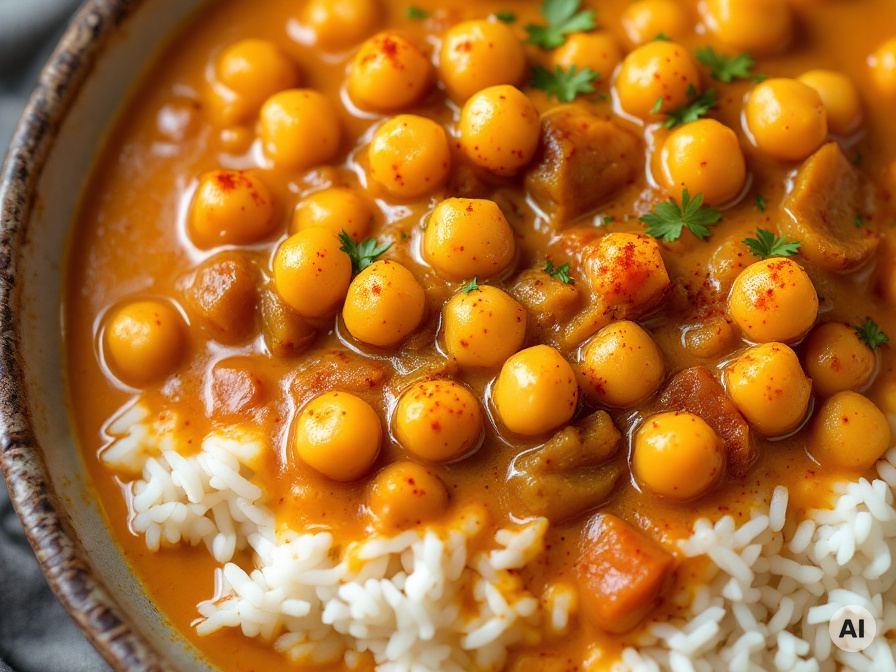 Schnelles Kichererbsen Curry Rezept