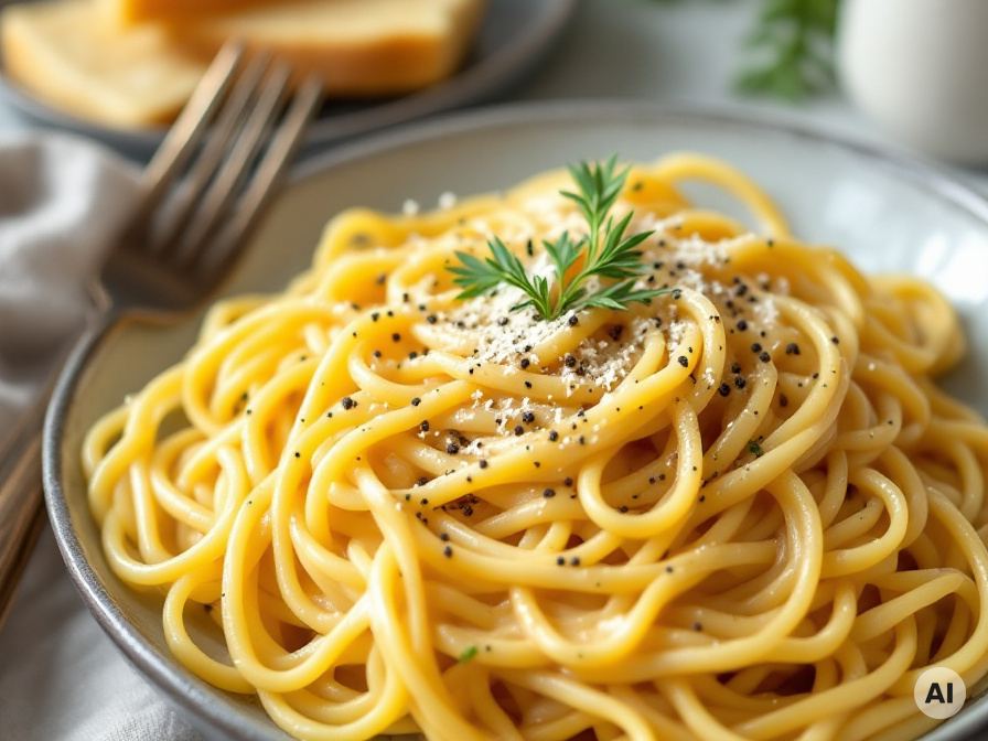einfache Spaghetti Carbonara mit Sahne Rezept