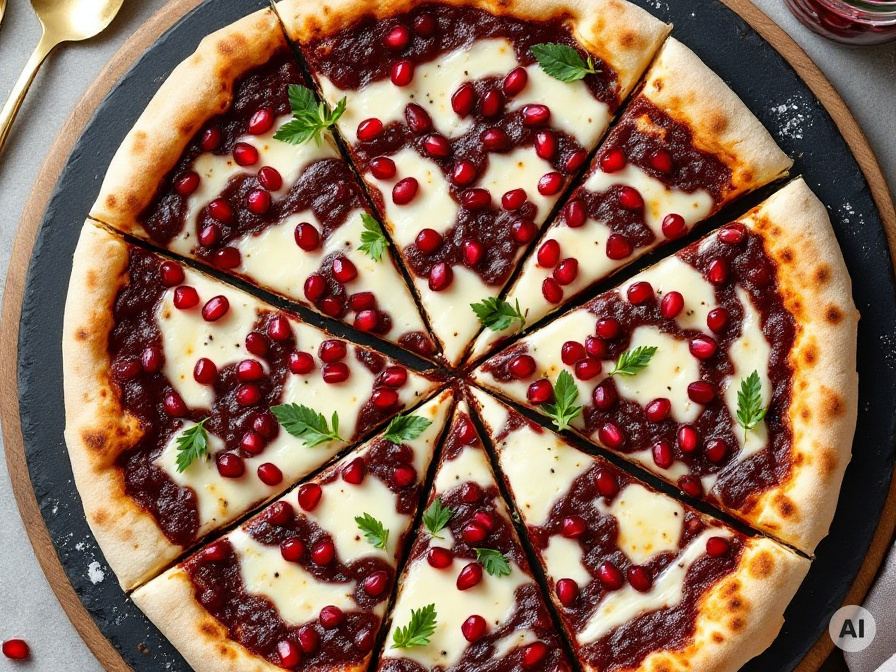 Süße Schokoladen-Pizza selber machen Rezept