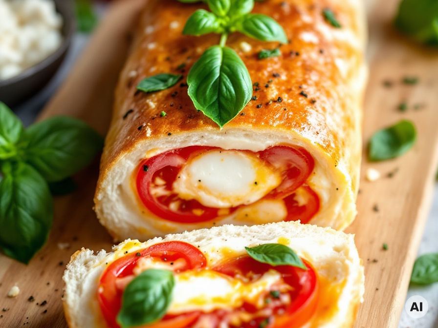 Tomate-Mozzarella Partybrot Rezept