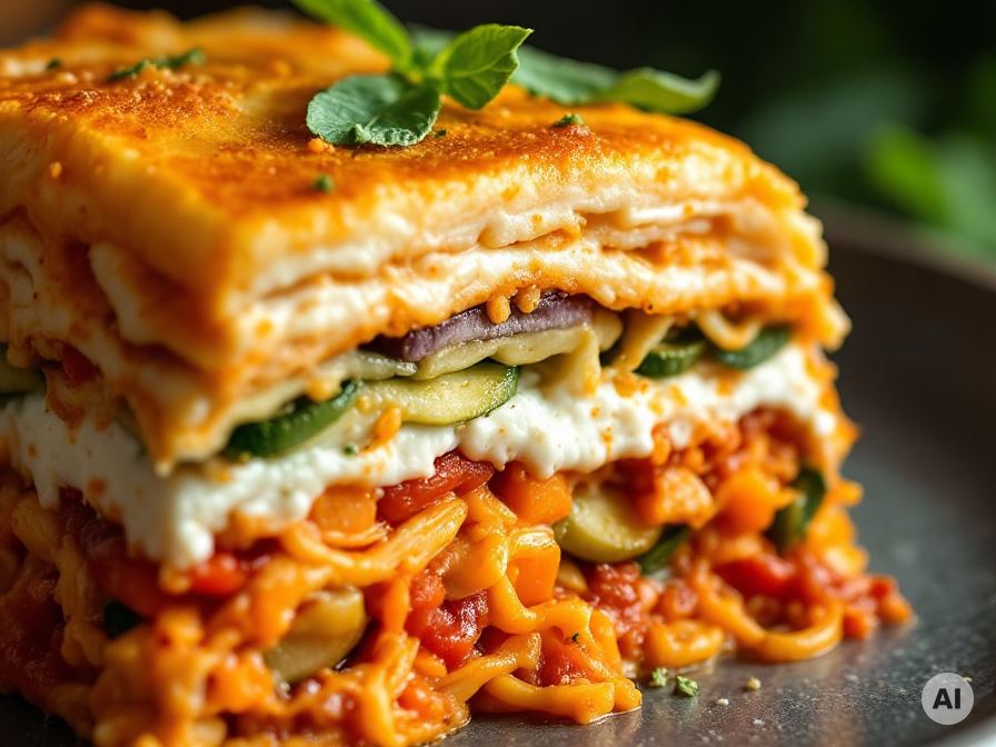 Tomaten Lasagne mit Knusperhaube Rezept