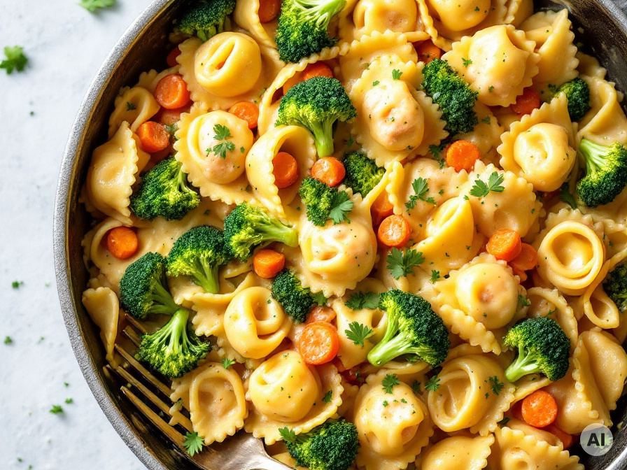Tortellini in Sahne-Sauce Rezept