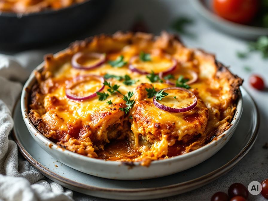 Überbackenes Bruschetta-Hähnchen Rezept