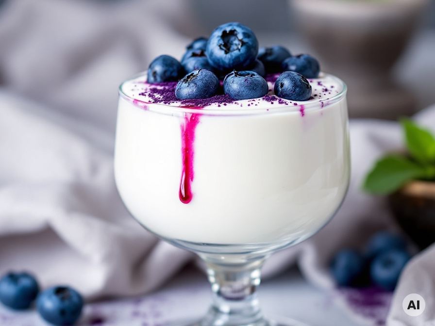 Schokoladige Quarkcreme mit Heidelbeeren Rezept
