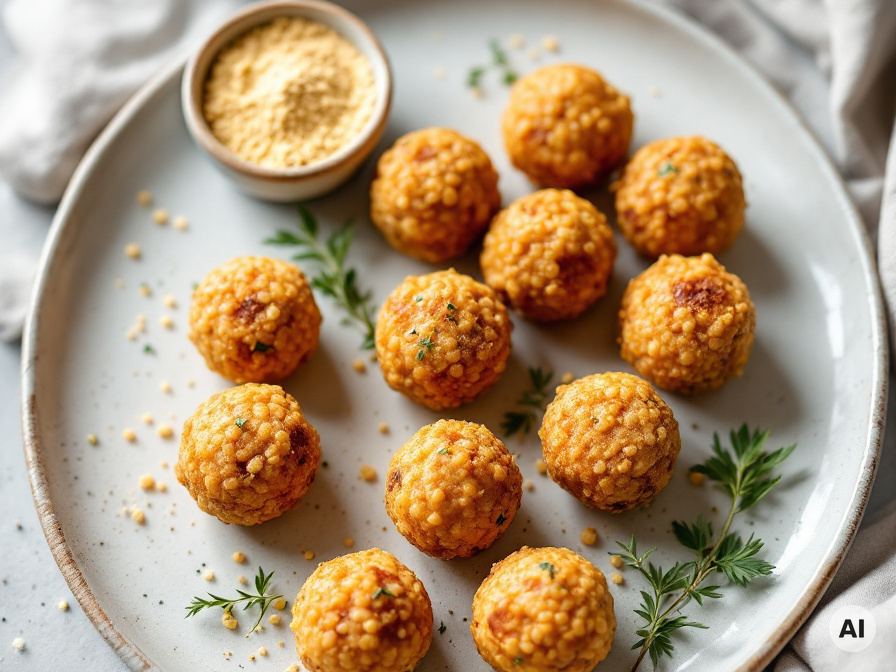 Vegane Hirse Bällchen Rezept für Kinder