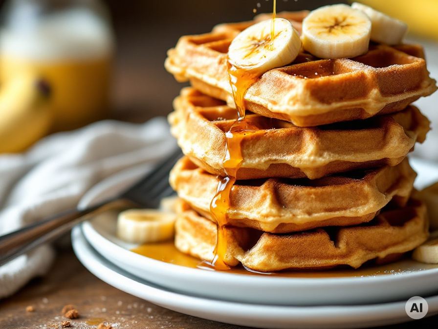 Vegane zuckerfreie Waffeln Rezept