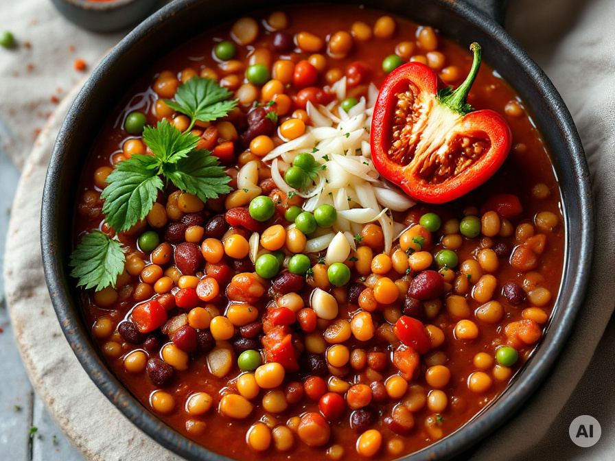 Veganes Linsen-Chili-Rezept