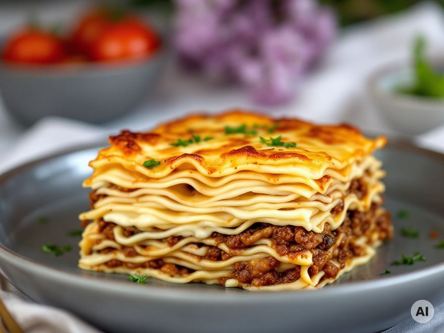 Vegetarische Linsenlasagne Rezept