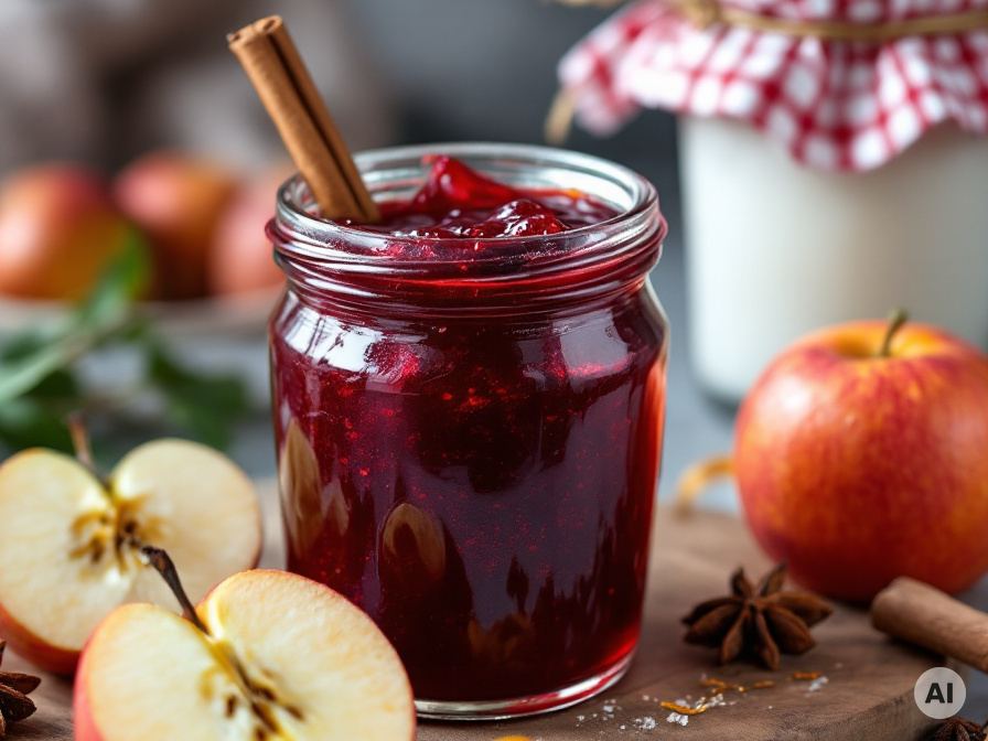 Weihnachtliches Apfel-Glühweingelee Rezept