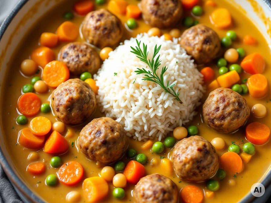 Wikingertopf für kleine Seeräuber mit Reis Rezept
