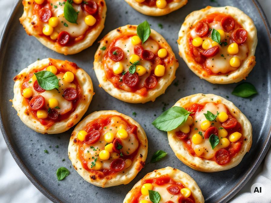 Zack Zack Mini-Pizzen aus Brötchenteig Rezept
