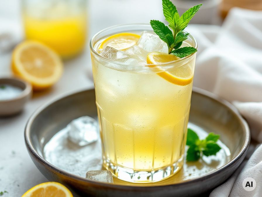 Zitronenlimo mit Zucker Rezept