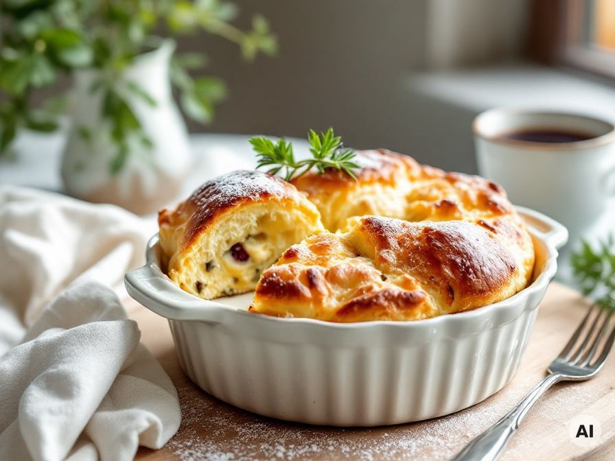 Gefülltes Zupfbrot mit Käse für den Ofen Rezept