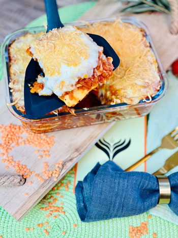 vegetarische-Linsenlasagne-Rezept