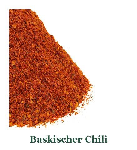 Baskischer Chili gemahlen: rotes Chilipulver aus dem Baskenland