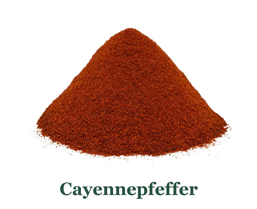 Cayennepfeffer: gemahlene scharfe Chilischoten