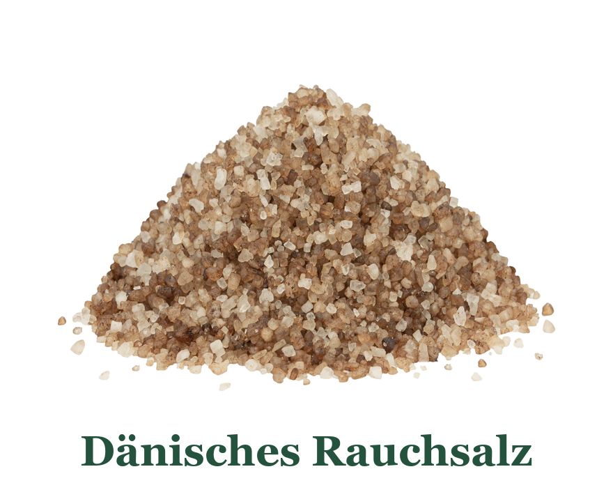 Dänisches Rauchsalz: grobes, über Buchenholz kalt geräuchertes Salz