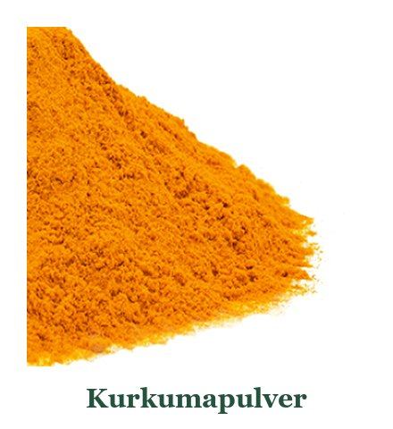 Kurkumapulver: gemahlene getrocknete Kurkumawurzel