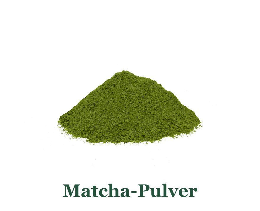 Matcha Pulver: fein gemahlener grüner Tee