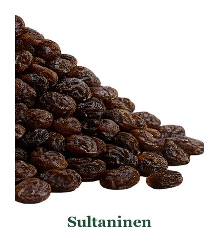 Sultaninen im Vergleich