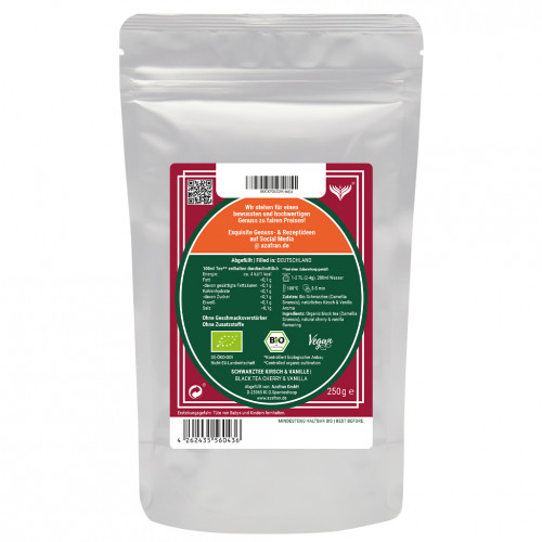 BIO Schwarztee Vanille Kirsche (1kg)