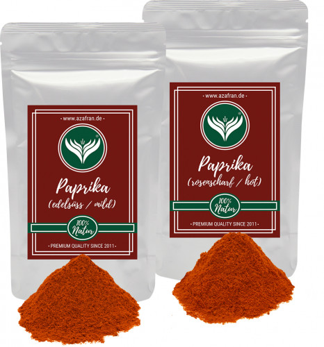 Paprika (edelsüß + scharf) 2 x 250 Gramm
