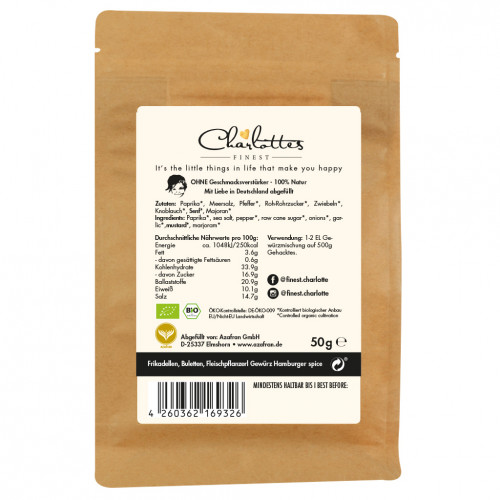CF BIO Burgergewürz 250g