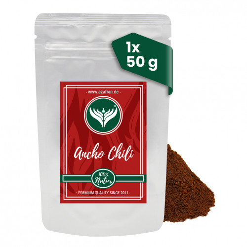 Ancho Chilipulver 50 Gramm
