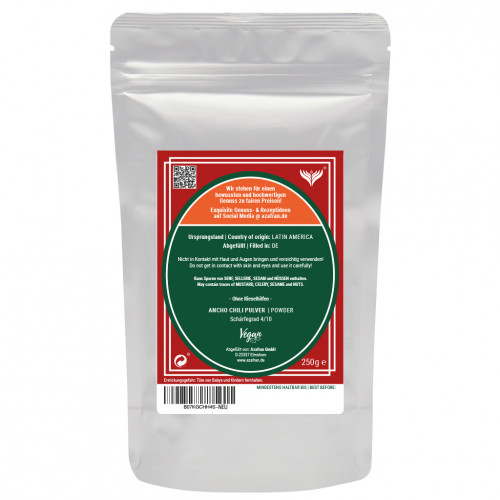 Ancho Chilipulver 500 Gramm