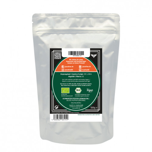 Schwarzer BIO-Pfeffer gemahlen (1kg)