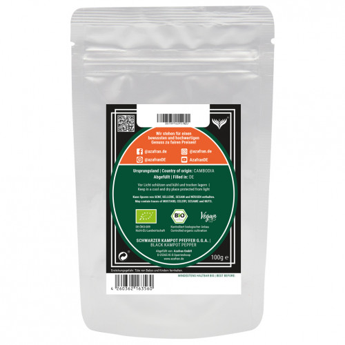 BIO Schwarzer Kampot (400g)