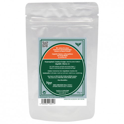 Quellwassersalz grob (50g)