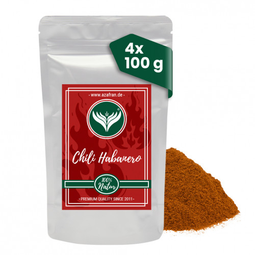 Habanero Chilipulver 400 Gramm