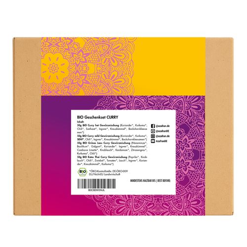 BIO Curry - Gewürze (Geschenkbox)