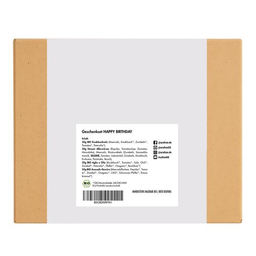 Happy Birthday - Gewürze (Geschenkbox)